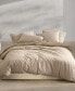 Фото #1 товара Washed Percale Cotton Solid 3 Piece Duvet Cover Set, Queen