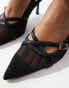 Фото #3 товара River Island slingback mesh heel in black