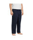 ფოტო #4 პროდუქტის Big & Tall Poplin Pajama Pants