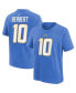 ფოტო #1 პროდუქტის Big Boys Justin Herbert Powder Blue Los Angeles Chargers Player Name and Number T-shirt