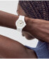 ფოტო #4 პროდუქტის Women's Se Swiss Quartz White Ceramic Yellow PVD Bracelet Watch 33mm