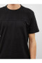 Erkek Siyah Slim Fit Basic Pamuklu Kısa Kollu T-Shirt