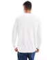 Фото #3 товара Tommy Jeans badge logo knit jumper in white