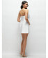 Women's Over Bow Strapless Little White Mini Dress with Pearl Accents Белый, 8 - фото #2