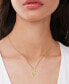ფოტო #2 პროდუქტის Lab Grown White Sapphire Mom Heart 18" Pendant Necklace (1 ct. t.w.) in 14k Gold-Plated Sterling Silver
