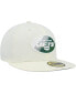 Men's Cream New York Jets Chrome Dim 59FIFTY Fitted Hat