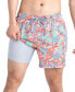 ფოტო #1 პროდუქტის Men's Oh Buoy 2N1 Flower Pop Print Volley 5" Swim Shorts