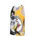 Фото #3 товара Men's Troy Polamalu Black, Gold Pittsburgh Steelers Retired Player Graphic Tank Top