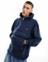 Ellesse Buck fleece hoodie in navy