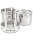 Фото #2 товара 8-Qt. 3-Ply Multi Cooker with Pasta Pot Steamer Insert