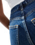 Фото #5 товара Abercrombie & Fitch Curve Love vintage straight high rise jean in dark blue