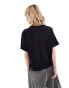 Фото #2 товара Weekday Perfect cotton relaxed t-shirt in black