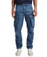 Фото #1 товара Men's Tapered-Fit Rovic Zip Moto Jeans