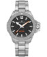 ფოტო #1 პროდუქტის Men's Swiss Automatic Khaki Navy Frogman Stainless Steel Bracelet Watch 46mm