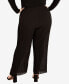 ფოტო #2 პროდუქტის Plus Size Victoria Relaxed Fit Pull On Pants