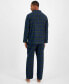 Фото #2 товара Men's 2-Pc. Sato Plaid Flannel Pajama Set, Created for Macy's