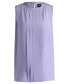 ფოტო #3 პროდუქტის Women's Pleat-Front Sleeveless Blouse