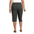 ფოტო #4 პროდუქტის Plus Size Sport Knit High Rise Elastic Waist Capri Pants