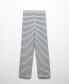 Women's Crochet Striped Pants