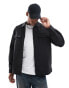 Фото #1 товара Jack & Jones oversized nylon overshirt in black