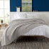 Фото #2 товара Market & Place 100% Cotton Waffle Weave Bed Blanket Full/Queen Light Grey