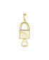 ფოტო #4 პროდუქტის Personalize 14K Yellow Real Gold Love Words Message Lock & Key Heart Pendant Necklace Pendant Necklace For Women Teen No Chain