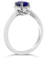 ფოტო #2 პროდუქტის Sapphire (5/8 ct. t.w.) and Diamond Accent Ring in Sterling Silver (Also in Ruby)