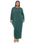 Фото #1 товара Women's Plus Size Louella Asymmetrical Maxi Dress