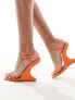 Фото #7 товара Simmi London Aja curved heeled sandal in orange