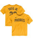 ფოტო #1 პროდუქტის Toddler Fernando Tatis Jr. Gold San Diego Padres Player Name and Number T-shirt