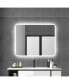 Фото #1 товара Зеркало для ванной комнаты с подсветкой LED бренда Simplie Fun, модель Large Rectangular Frameless Wall-Mount Anti-Fog.