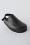 Leather clogs