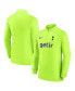 ფოტო #1 პროდუქტის Men's Yellow Tottenham Hotspur Strike Drill Performance Raglan Quarter-Zip Long Sleeve Top