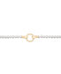 Cultured Freshwater Pearl (4mm) Circle Clasp Bracelet