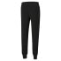 Фото #4 товара Puma Essentials Logo Pants Mens Black Casual Athletic Bottoms 84682001