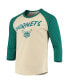 Men's LaMelo Ball Cream Charlotte Hornets NBA 3/4 Sleeve Raglan T-shirt