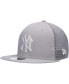 Фото #1 товара Men's Gray New York Yankees 2023 On-Field Batting Practice 9FIFTY Snapback Hat