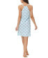 ფოტო #6 პროდუქტის Women's Printed Raceback Sleepshirt