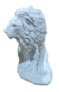 Skulptur Löwe Weiß Marmoroptik