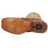 Фото #5 товара Durango Exotic Tobacco Pirarucu Western Square Toe Cowboy Mens Beige Casual Boo