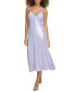 ფოტო #1 პროდუქტის Women's Liquid-Knit V-Neck Midi Slip Dress