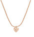 Фото #1 товара Колье Fossil Bronze Crystal Heart JFS00610791