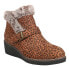 Фото #2 товара Corkys Chilly Leopard Wedge Booties Womens Size 6 B Casual Boots 80-9968-SMLP