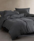 Фото #7 товара Melange Tencel Jersey 3 Piece Duvet Cover Set, Queen