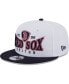 Фото #2 товара Men's White, Navy Boston Red Sox Crest 9FIFTY Snapback Hat