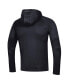 Men's Black Maryland Terrapins 2023 Sideline Tech Hooded Raglan Long Sleeve T-shirt