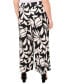 ფოტო #2 პროდუქტის Plus Size Printed Smocked-Waist Wide-Leg Pants