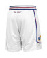 Фото #2 товара Men's White Kansas Jayhawks Swingman Replica Basketball Shorts