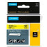 Фото #2 товара Ламинированная лента для фломастеров Rhino Dymo ID1-12 Жёлтый Чёрный 12 x 3,5 mm Самоклеящиеся (5 штук)