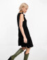 Фото #8 товара Only tiered frill sleeve mini dress in black